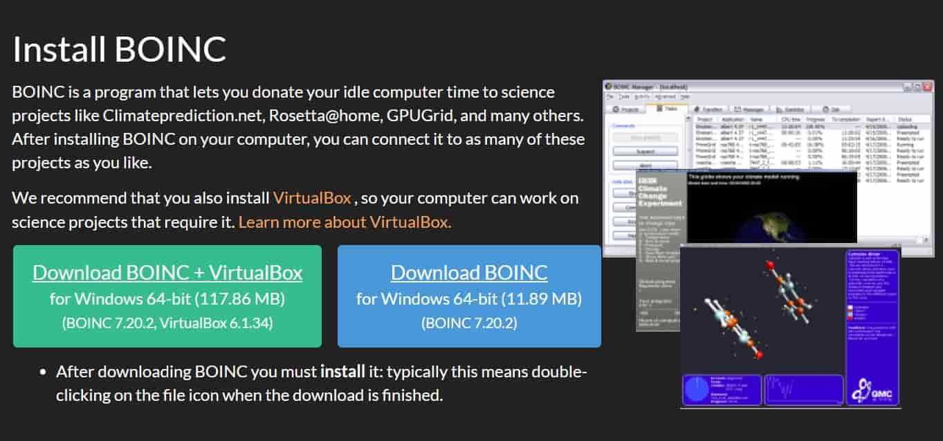 BOINC downloading